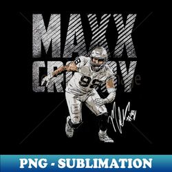 maxx crosby las vegas bold - instant sublimation digital download - create with confidence