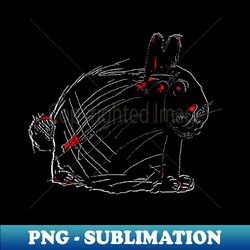 rabbit bunny childrens drawing - premium sublimation digital download - add a festive touch to every day