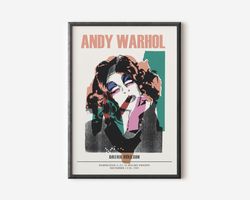 andy warhol wall art print, pop art exhibition print, trendy poster, famous gallery wall art decor for living room, art