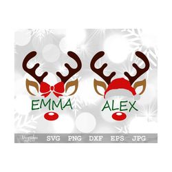 reindeer monogram svg | reindeer face svg | christmas reindeer svg | christmas svg | xmas svg | instant download | svg,