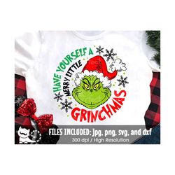 have yourself a merry little svg, christmas face svg, funny face family shirt, digital cut files svg dxf jpeg png, insta