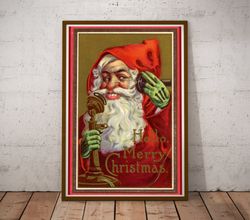 1912 santa christmas poster! - 24x36 or smaller - doll - toys - vintage - merry christmas-1