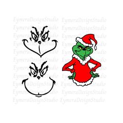 grinch face svg, png, cricut, grinch svg, christmas svg, grinch face png,svg,ai,pdf,jpg, digital download