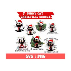 funny cat christmas svg, black cat christmas bundle, funny christmas cat png, christmas cat svg, christmas design bundle