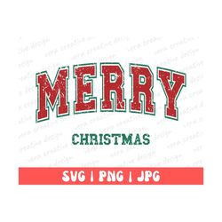 merry christmas png, merry christmas svg, merry varsity svg, png sublimation design, christmas shirt design, retro chris