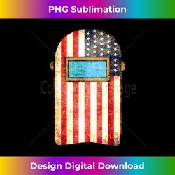 american welder  us flag welding hood t- gift - minimalist sublimation digital file - chic, bold, and uncompromising