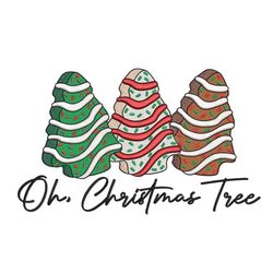 christmas tree cake embroidery design, xmas tree embroidery, 4 sizes, instant download