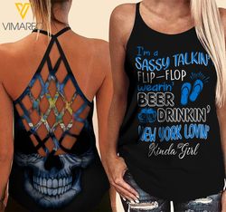 new york lovein&8217 kinda girl-criss-cross open back camisole tank top