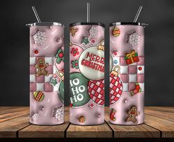 grinchmas christmas 3d inflated puffy tumbler wrap png, christmas 3d tumbler wrap, grinchmas tumbler png 55