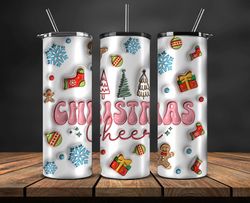 grinchmas christmas 3d inflated puffy tumbler wrap png, christmas 3d tumbler wrap, grinchmas tumbler png 57