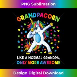 grandpacorn like a grandpa only awesome dabbing unicorn men - crafted sublimation digital download - access the spectrum of sublimation artistry