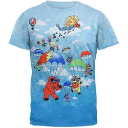 grateful dead &8211 parachuting bears tie dye t-shirt