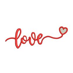 love embroidery designs, valentines day embroidery design, holiday machine embroidery file
