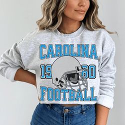 Carolina Football Sweatshirt, Vintage Panther Football Crewneck, Retro Carolina Football Shirt, Panther Football Gift, C