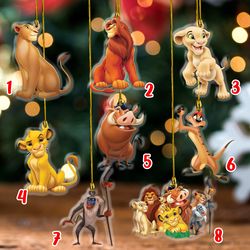 lion king christmas ornament,  personalized lion king ornament