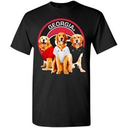 golden retriever georgia bulldogs football fan gift t-shirt ht209