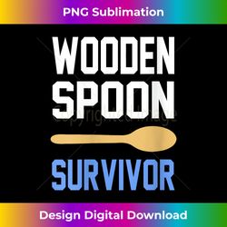 funny wooden spoon survivor i survived wooden spoon vintage v-neck - artisanal sublimation png file - lively and captivating visuals