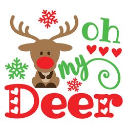 oh my deer svg, deer christmas svg, reindeer svg, cray cray for christmas funny christmas reindeer svg, digital download