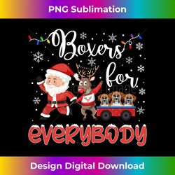 boxer christmas boxers for everybody xmas boxer dog long sleeve - bespoke sublimation digital file - crafted for sublimation excellence