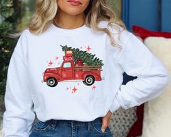 christmas red truck sweatshirt, christmas sweatshirt, merry christmas truck hoodie , funny christmas sweat,christmas gif