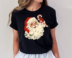 christmas santa shirt, retro santa shirt, gift for christmas, retro christmas shirt, christmas shirt for women, gift for