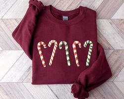 christmas sweatshirt, candy canes sweatshirt, christmas hoodie, christmas candy cane sweatshirt, happy new year, funny c