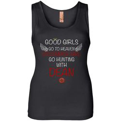 good girl go to heaven december girl go hunting with dean &8211 womens jersey tank