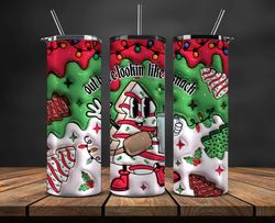 christmas 20oz tumbler wrap png, christmas 3d inflated puffy tumbler wrap png, grinchmas 20oz png 288