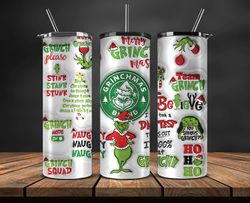 grinchmas christmas 3d inflated puffy tumbler wrap png, christmas 3d tumbler wrap, grinchmas tumbler png 104