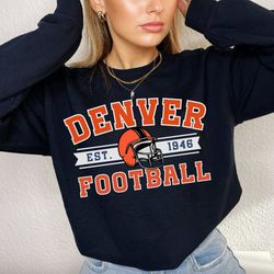 vintage denver sweatshirt, denver football sweatshirt, denver football crewneck, denver football shirt, denver football