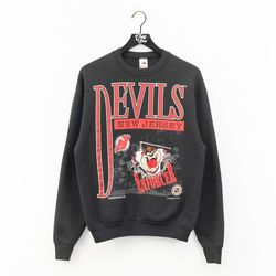vintage 90s looney tunes taz  new jersey devils shirt , nhl shirt , new jersey devils shirt , hockey fans , gift for fan