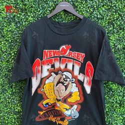 vintage 90s new jersey devil shirt looney tunes shirt , new jersey devil shirt , sport shirt , gift for fans