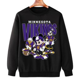 vintage minnesota football mickey donald duck and goofy shirt , football shirt , gift for fans ,christmas gift