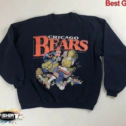 vintage nfl chicago bears looney tunes shirt, chicago bears shirt, nfl shirt , sport shirt, gift for fans