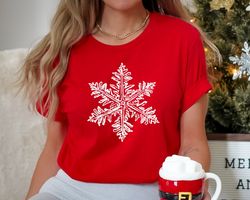 snowflake shirt, christmas shirt, holiday shirt, snowflake christmas shirt, family christmas gift, merry christmas gift