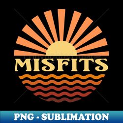 Personalized Misfits Name Vintage Styles Camping 70s 80s 90s - Creative Sublimation PNG Download - Spice Up Your Sublimation Projects