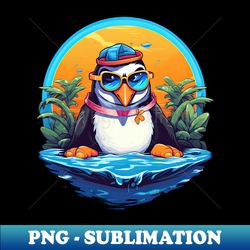 summer vibe penguin - png transparent sublimation design - boost your success with this inspirational png download