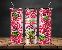 grinchmas christmas 3d inflated puffy tumbler wrap png, christmas 3d tumbler wrap, grinchmas tumbler png 112