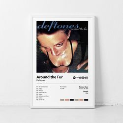 around the fur deftones, wall art print music poster multi panel print decor canvas poster