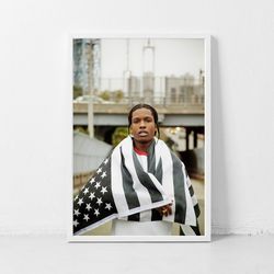 asap rocky poster classic retro rock vintage wall art print decor canvas poster-1