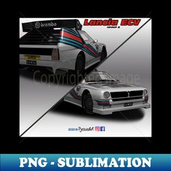 Lancia ECV Group B - Modern Sublimation PNG File - Enhance Your Apparel with Stunning Detail
