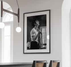 matty healy poster, matty healy print, the 1975 poster, black and white room decor, the 1975 print, bar wall art,