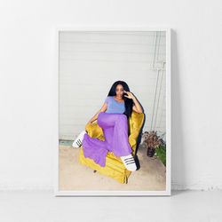 sza poster classic retro rock vintage wall art print decor canvas poster