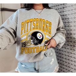 vintage 90s bootleg pittsburgh steelers football sweatshirt, nfl trendy mens womens shirt steelers fan gift, vintage sty