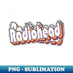 sticker - radiohead - vintage sublimation png download - stunning sublimation graphics
