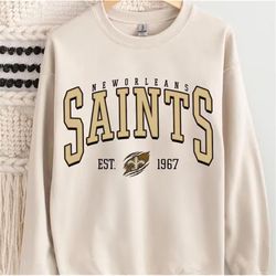 new orleans football sweatshirt, vintage style new orleans football crewneck, football sweatshirt, new orleans sweatshir