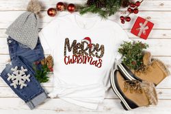 Merry Christmas Shirt, Merry Christmas Leopard Shirt, Christian Shirt, Christmas Shirt, Christmas Family Shirt, Gift For