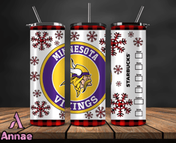 minnesota vikings christmas tumbler png, nfl merry christmas png, nfl, nfl football png 21