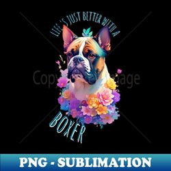 alfaiata dog breeds collection boxer edition - decorative sublimation png file - fashionable and fearless