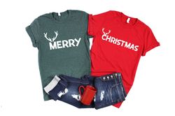 matching christmas couples shirts - merry christmas - christmas shirts- christmas shirt- couples christmas pajamas- coup